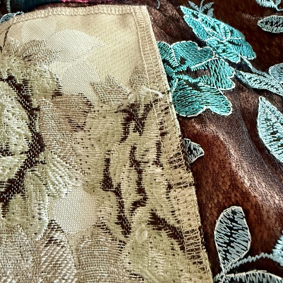 Byron Lars Beguile Brocade Sheath Dress size 2P petite short sleeved embroidered - Picture 13 of 14